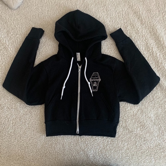 Suicide Girls Sweaters - SUICIDE GIRLS Quarter ZipUp Hooded Sweatshirt NWOT
